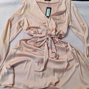 Satin pink mini